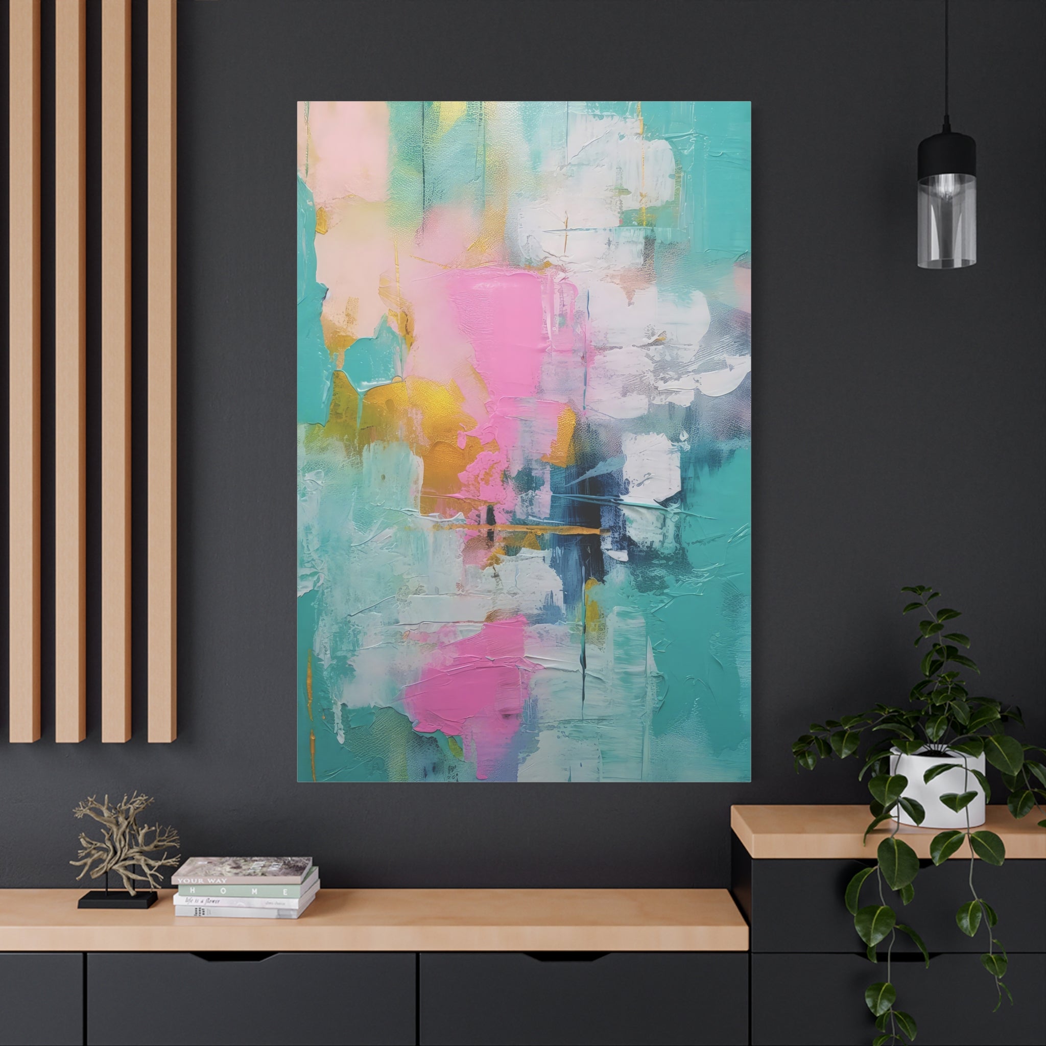 Urban Symphony Abstract Motion Art Matte Canvas, Stretched, 1.25"