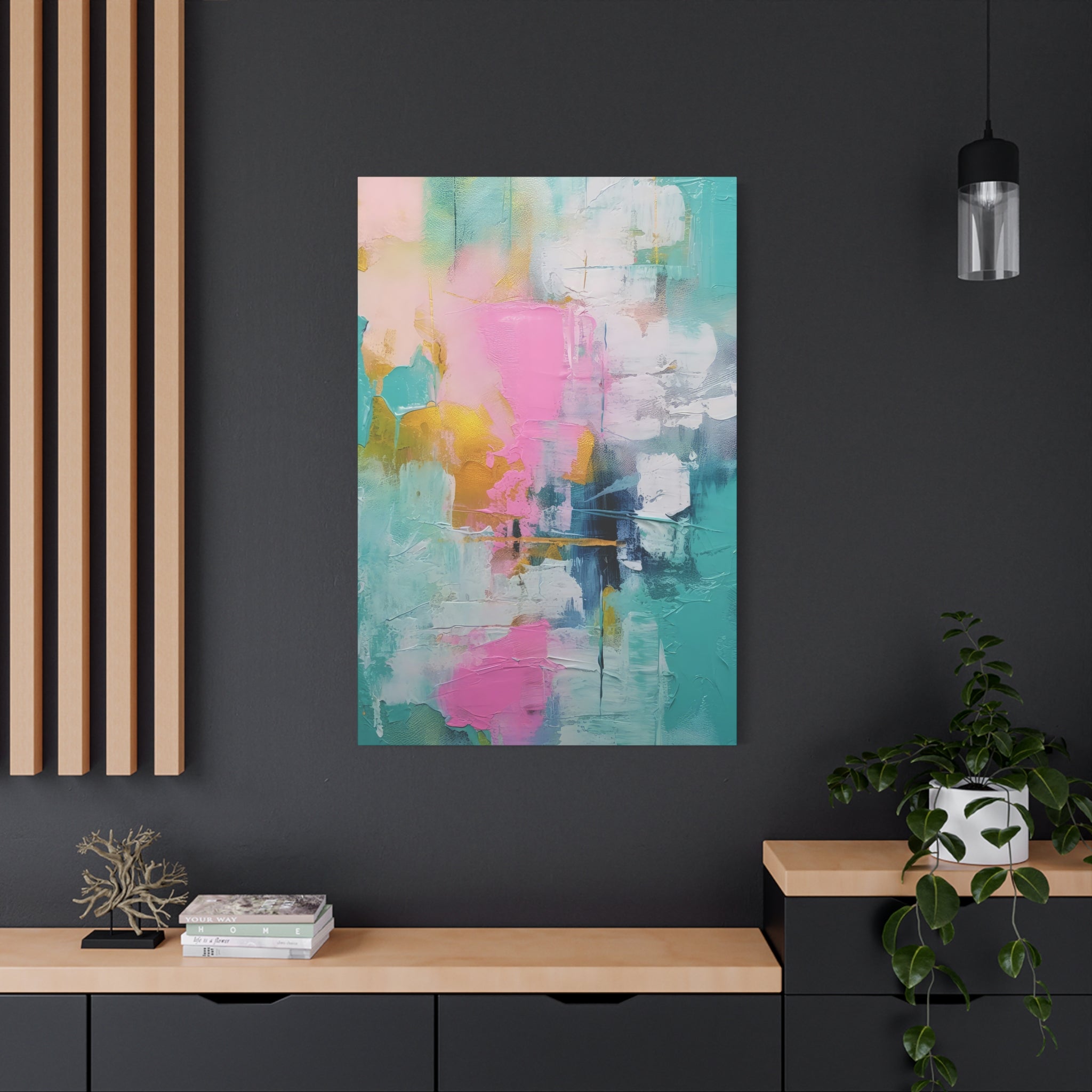 Urban Symphony Abstract Motion Art Matte Canvas, Stretched, 1.25"