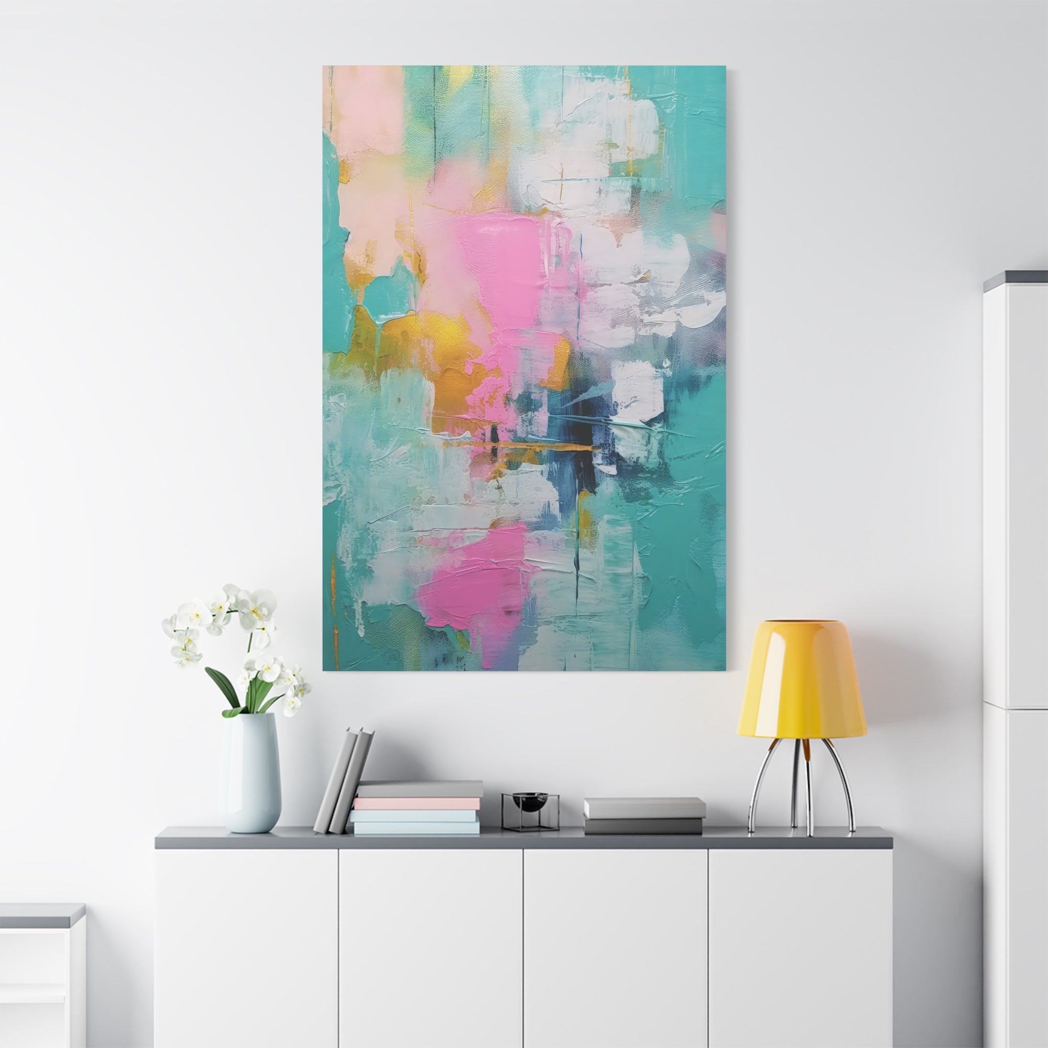 Urban Symphony Abstract Motion Art Matte Canvas, Stretched, 1.25"