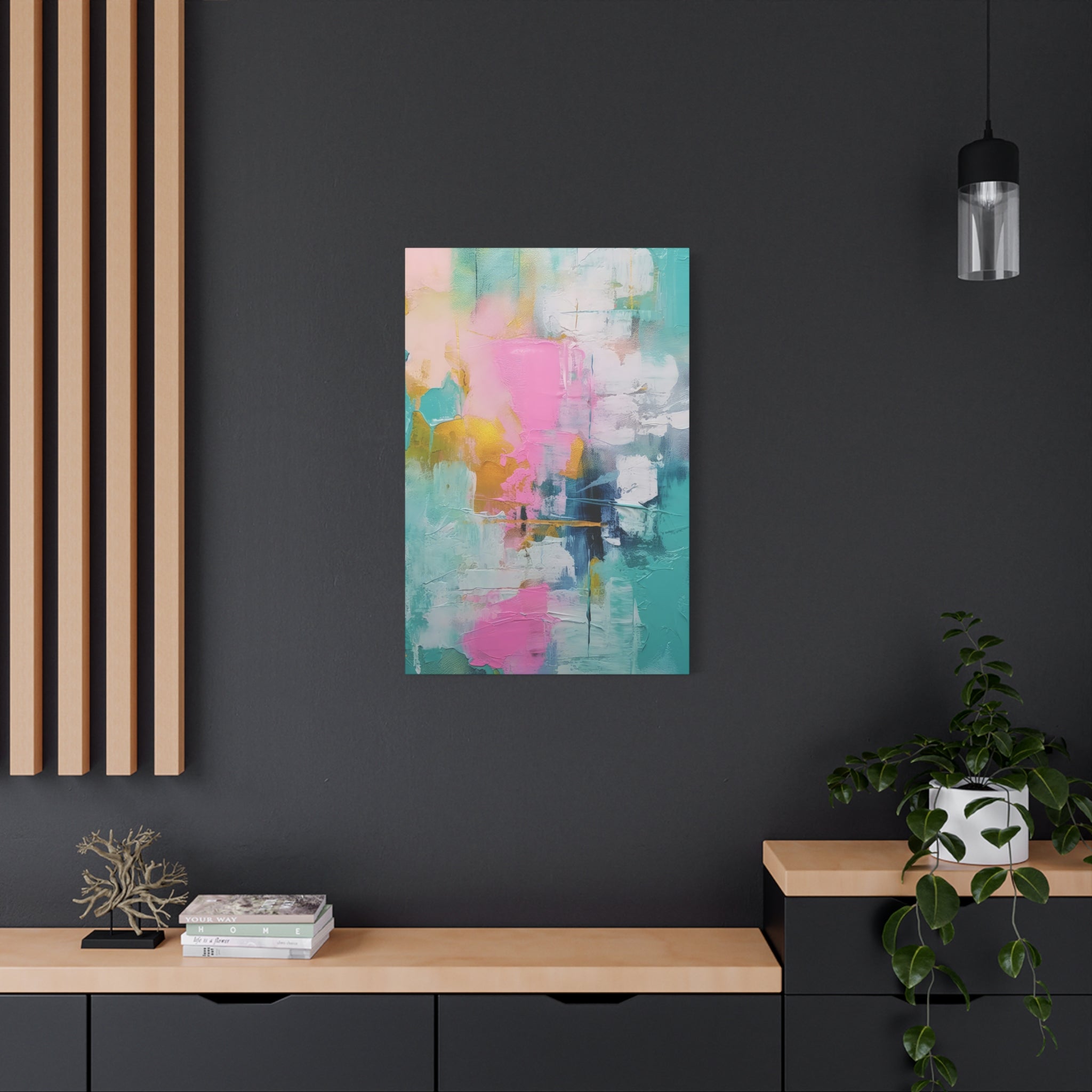 Urban Symphony Abstract Motion Art Matte Canvas, Stretched, 1.25"